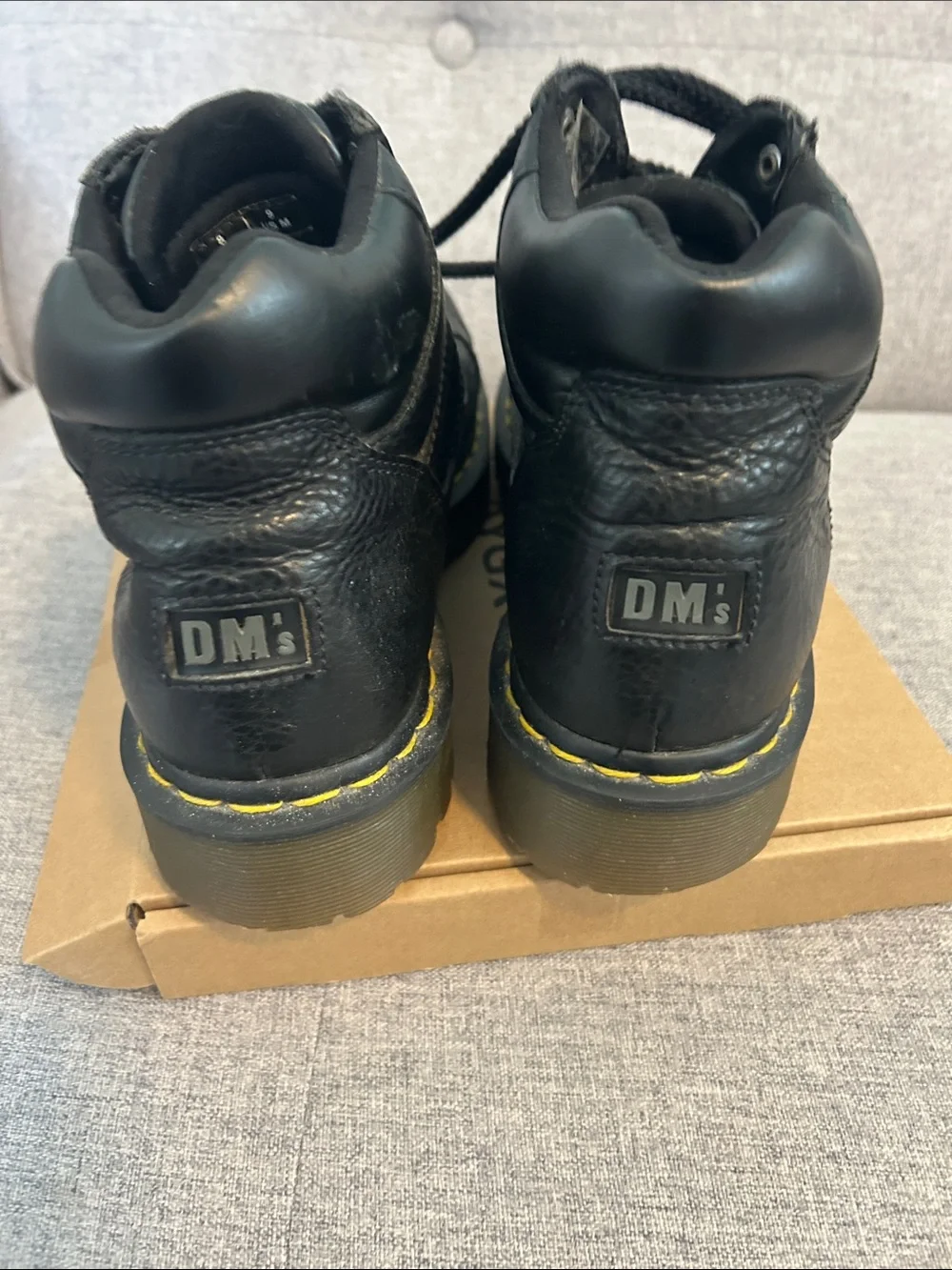 Dr. Martens Black Smooth Leather Ankle Boots